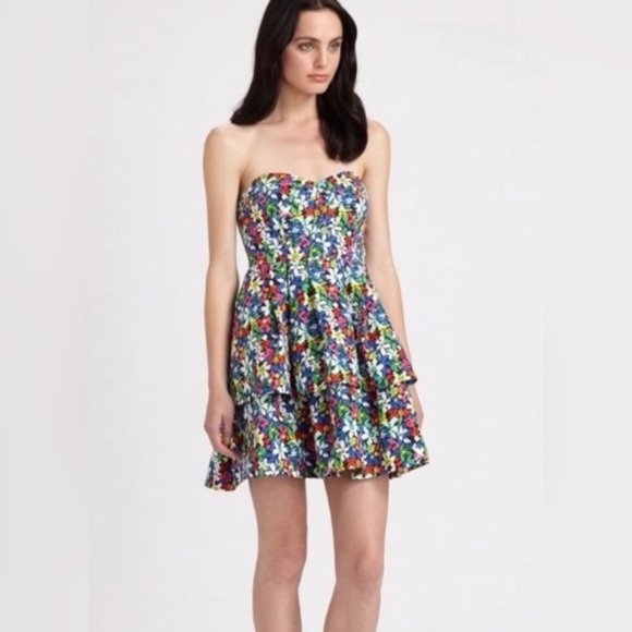Kate Spade Dresses Kate Spade Karmen Floral Strapless Tiered Dress, NWT size 6 - Picture 1 of 5